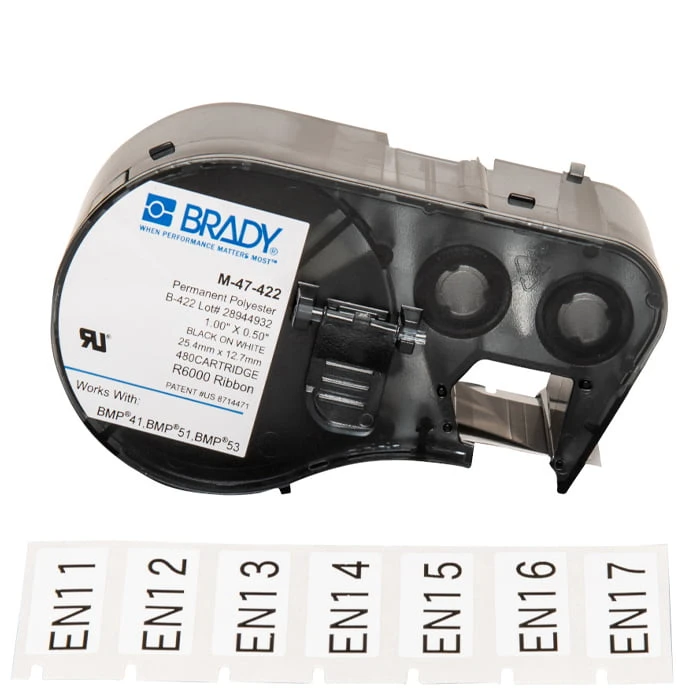 BMP5x 25.4x12.7mm label