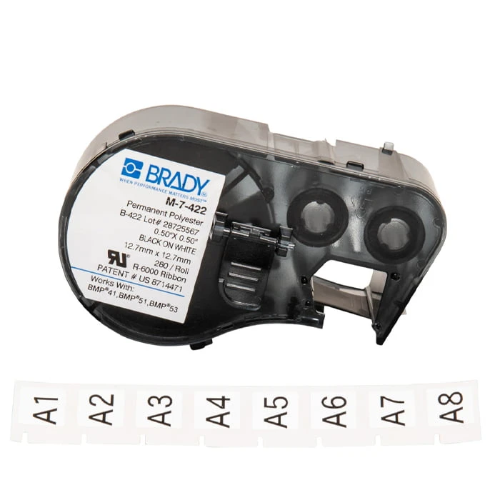 BMP5x 12.7x12.7mm label