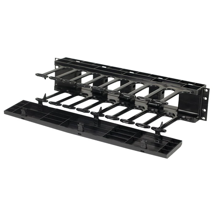 2U Horizontal Cable Manager Single Side (Black) 2U Horizontal Cable Manager Single Side (Black)