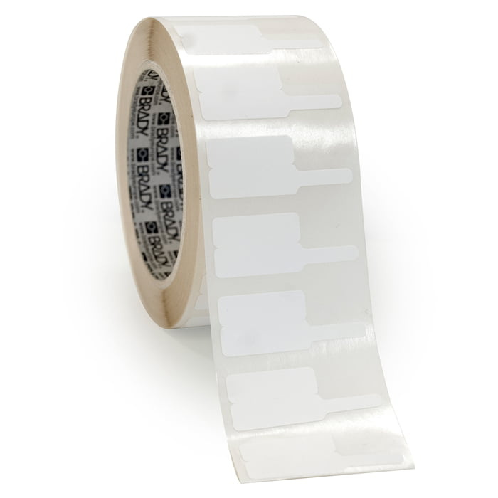 Fibre optic flag label. P style for mounting