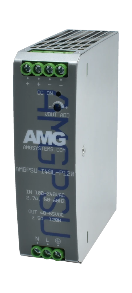 48 VDC, 120W (2.5A) Light Industrial Power Supply, DIN-Rail Mounting, -20°C to +60°C 48 VDC, 120W (2.5A) Light Industrial Power Supply, DIN-Rail Mounting, -20°C to +60°C