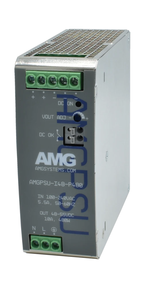 48 VDC, 480W (10A) Industrial Power Supply, DIN-Rail Mounting, -40°C to +70°C 48 VDC, 480W (10A) Industrial Power Supply, DIN-Rail Mounting, -40°C to +70°C