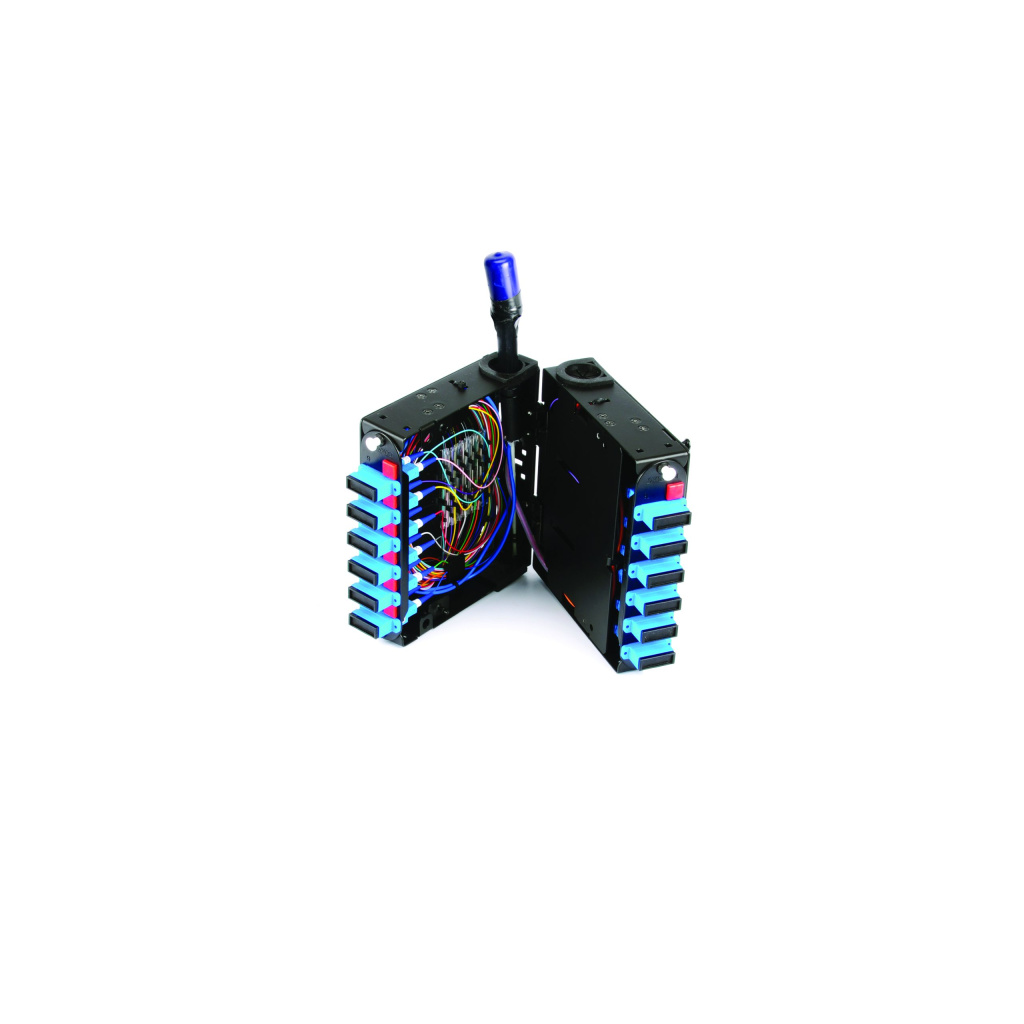 Wall-Mountable, Stackable Compact Housing for one CCH adapter panel ...