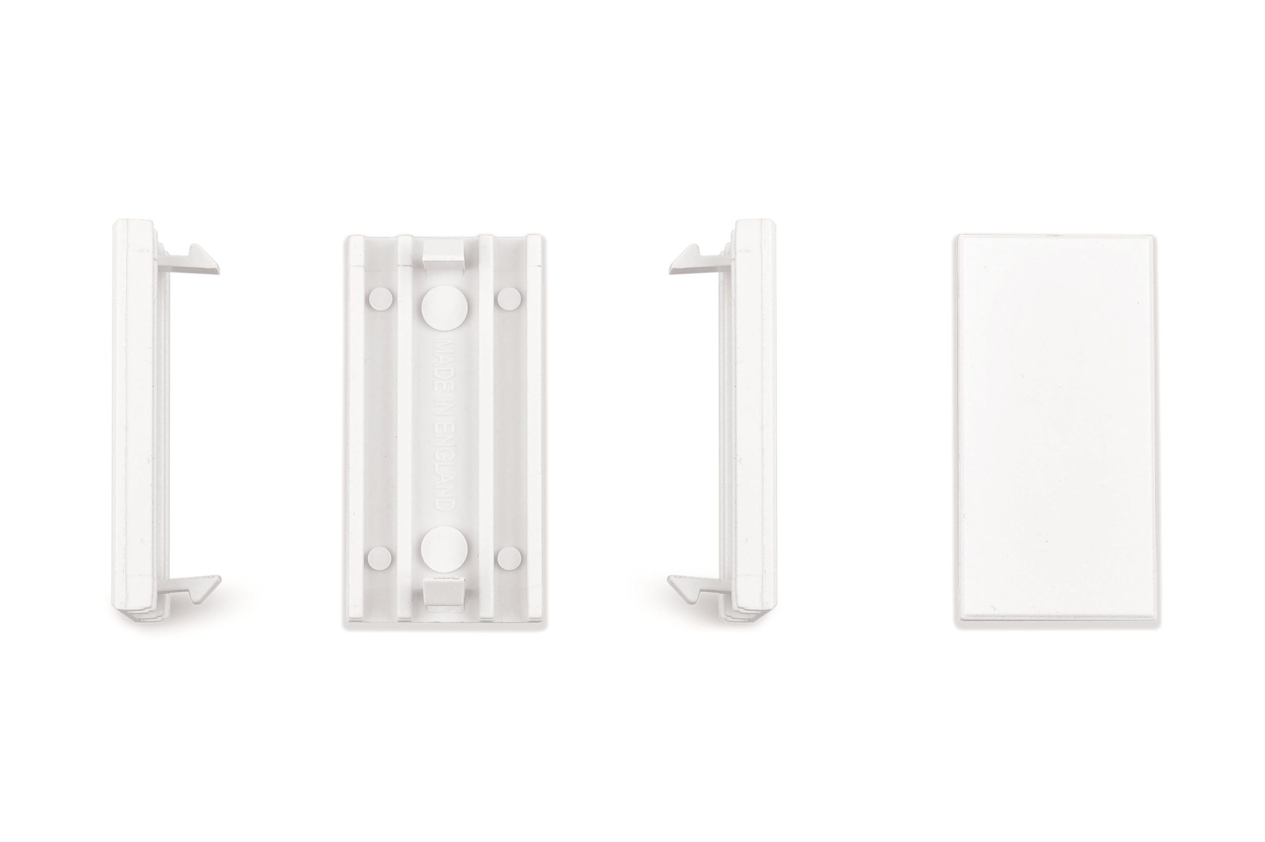 Everon™ 50 x 25 mm Blank Cover for Faceplate UK Style (pack of 50), White Everon™ 50 x 25 mm Blank Cover for Faceplate UK Style (pack of 50), White