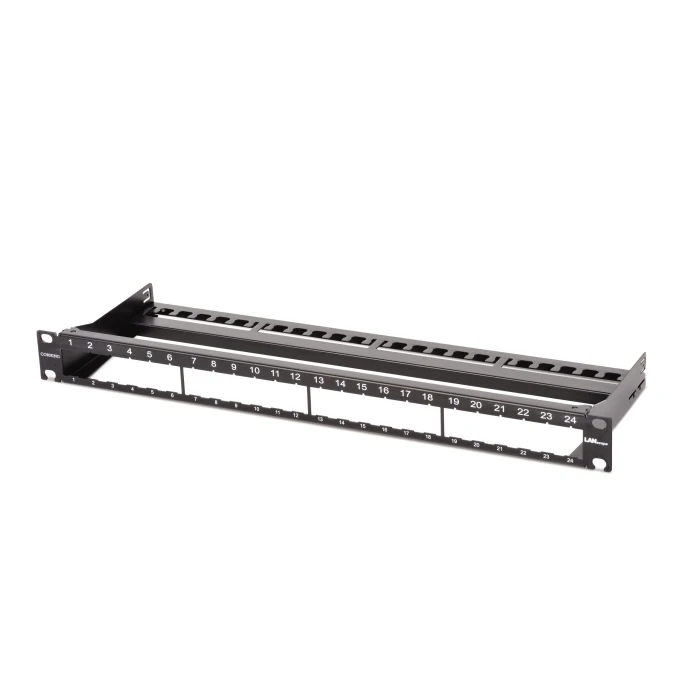 Everon™ Copper Datacom 4-Port Patch Panel, Black Everon™ Copper Datacom 4-Port Patch Panel, Black