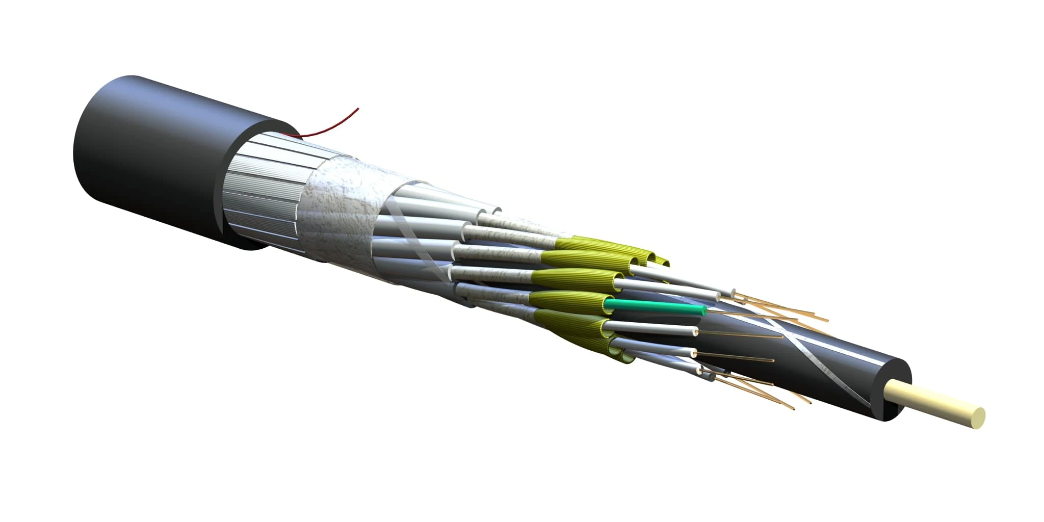 FREEDM Breakout Tight-Buffer Dielectric Armour In/Out Cable 12 F OM3 FREEDM Breakout Tight-Buffer Dielectric Armour In/Out Cable 12 F OM3