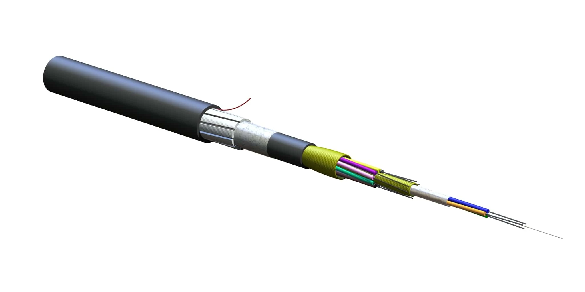 FREEDM Tight-Buffer Dielectric Armour In/Out Cable 12 F OM4 FREEDM Tight-Buffer Dielectric Armour In/Out Cable 12 F OM4