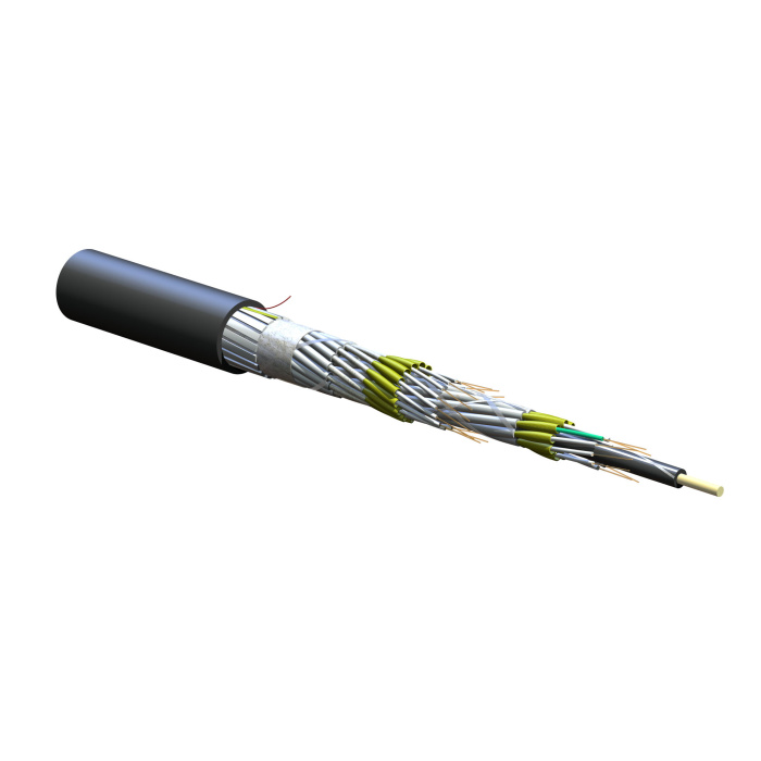 FREEDM Breakout Tight-Buffer Dielectric Armour In/Out Cable 24 F OS2 FREEDM Breakout Tight-Buffer Dielectric Armour In/Out Cable 24 F OS2