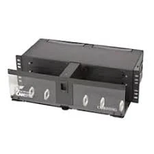 3U CCH Sliding-Fibre Housing (6x CCH horizontal), black 3U CCH Sliding-Fibre Housing (6x CCH horizontal), black