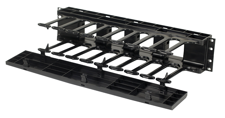 2U Horizontal Cable Manager Single Side (White) 2U Horizontal Cable Manager Single Side (White)