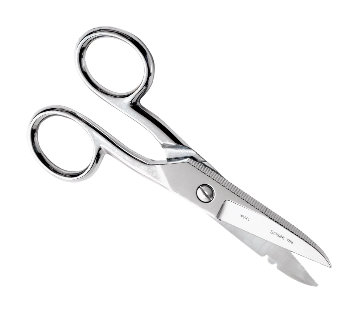 925CS 5″ Electrician Scissors with Notch & Serrated 925CS 5" Electrician Scissors with Notch & Serrated