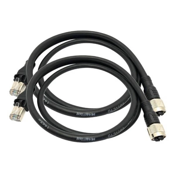 2 x RJ45 to M12 X coded 1m adapter cable 2 x RJ45 to M12 X coded 1m adapter cable